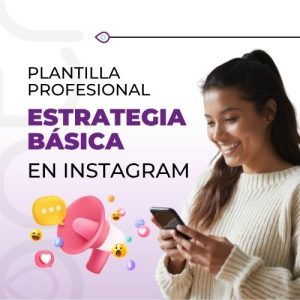 Plantilla de presentación de estrategia básica para Instagram